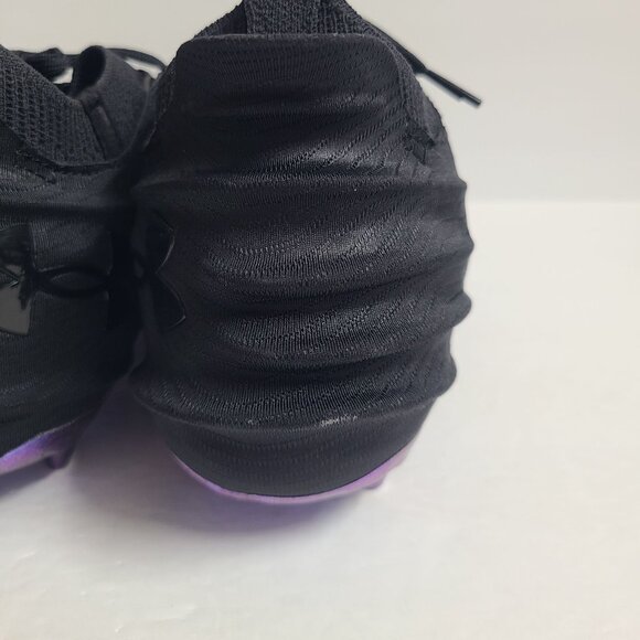 NEW Under Armour Blur Smoke Suede 2.0 Football Cleats 3027978-001 Size 13 Black main image 7